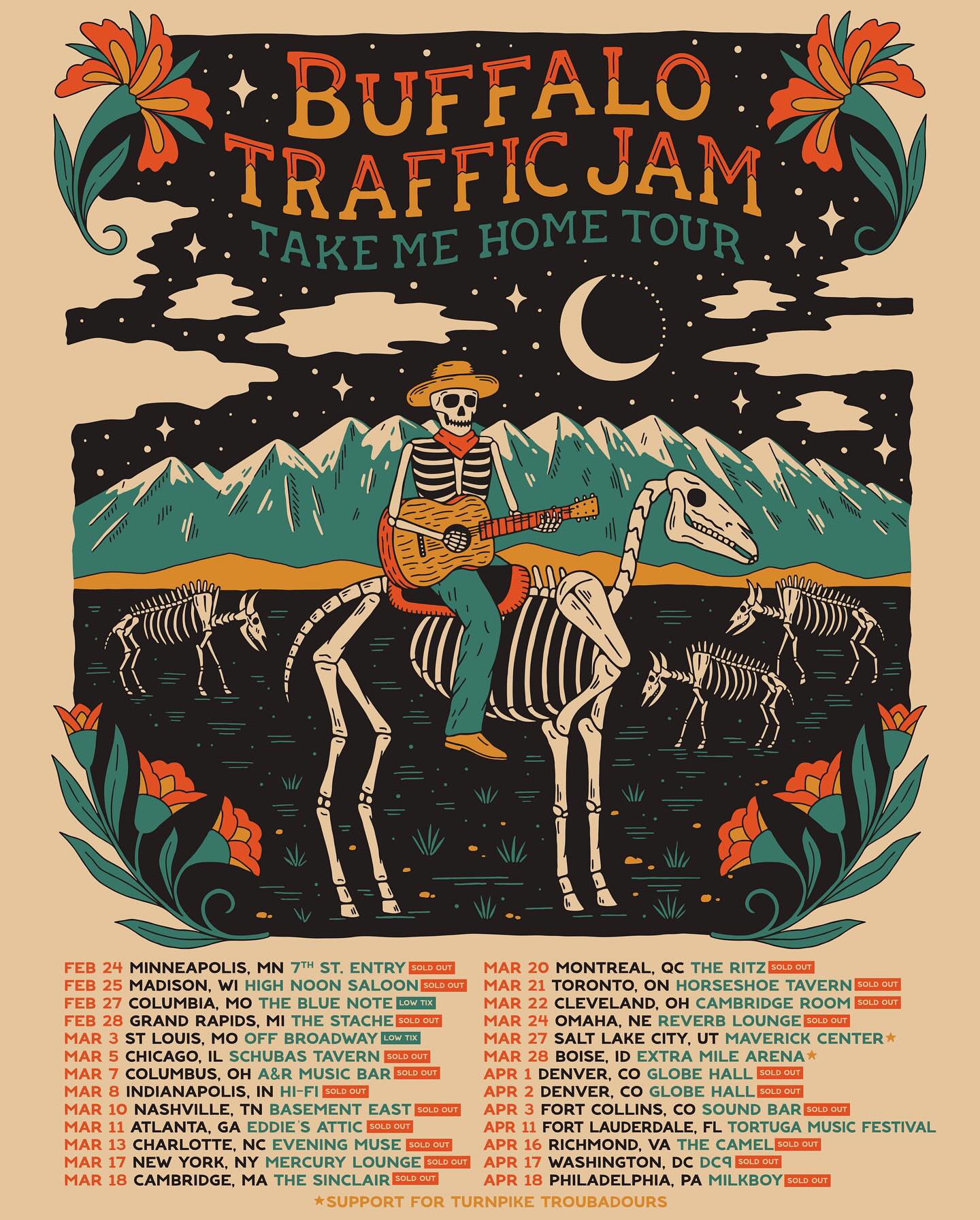 Buffalo Traffic Jam Take Me Home Tour Poster 2026